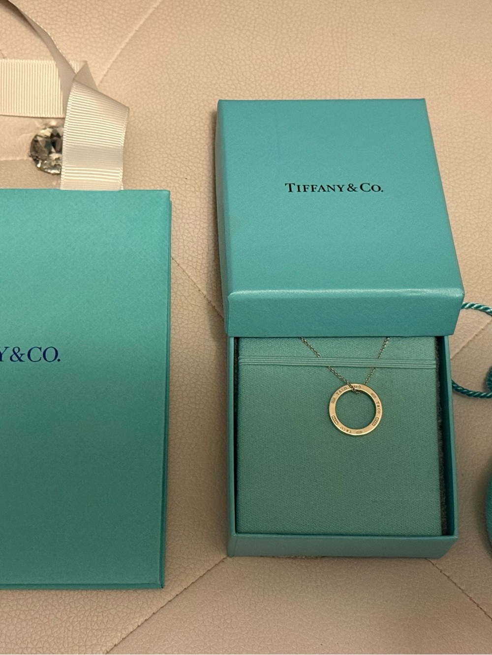 Tiffany & Co. 1837® Sterling Silver Circle Pendant Necklace